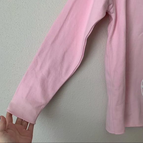 Soft as a Grape pink flip flop resort crew neck pullover S - Picture 3 of 6